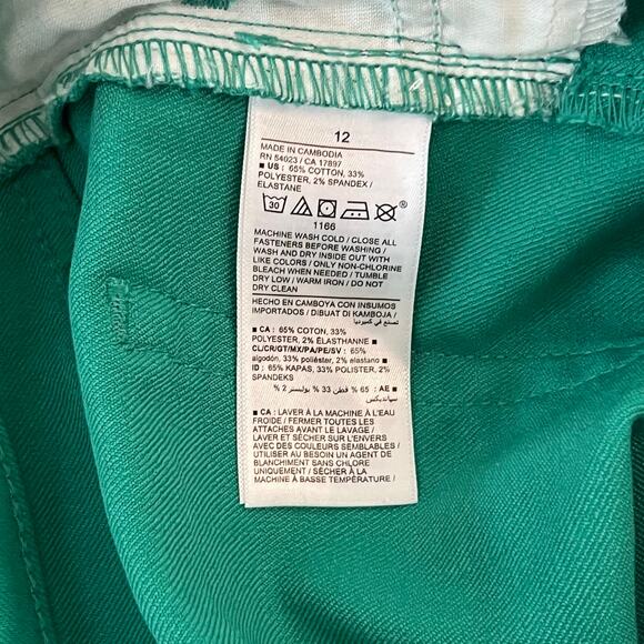 NWT Old Navy Women’s High-Rise WOW Shorts Size 12 Teal Green 3” Inseam Statement - Picture 5 of 5